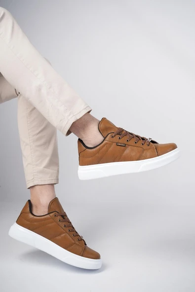Muggo Volar Garantili Erkek Günlük Casual Sneaker Rahat ve Tarz Spor Ayakkabı  TABA 41