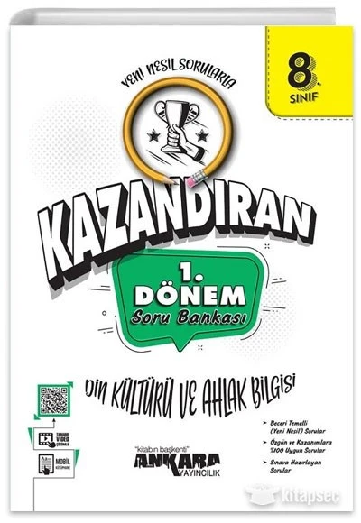 8. Sınıf LGS Din Kültürü ve Ahlak Bilgisi 1. Dönem Kazandıran Soru Bankası Ankara Yayıncılık
