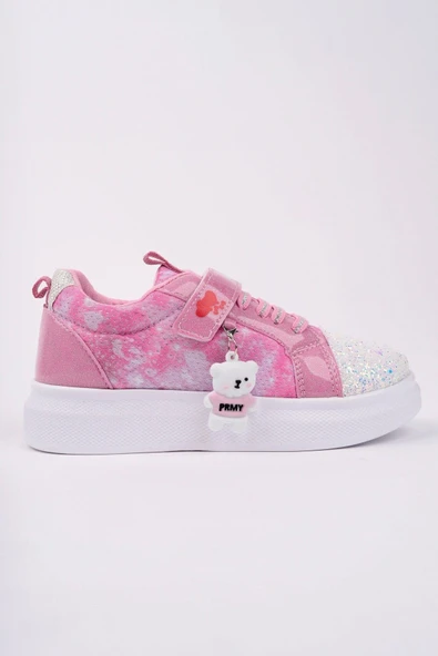 Muggo YOYO Bağcıklı  Ve Cırtlı Çocuk Sneaker Spor Ayakkabı  PUDRA 29 - 4