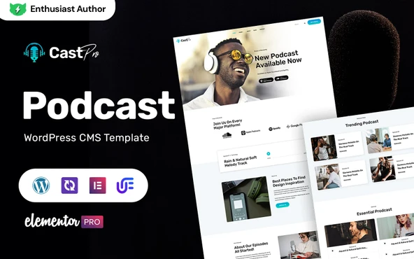 Castpro - Podcast And FM Radio Wordpress Teması