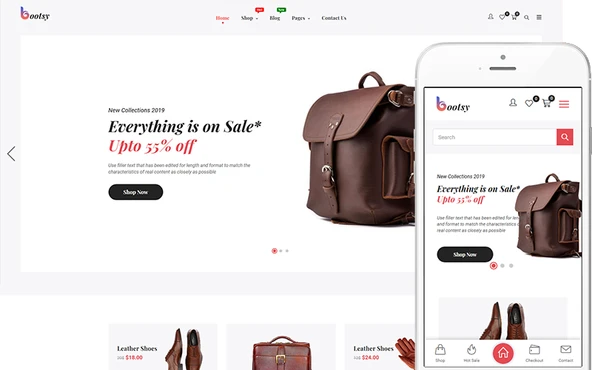Bootsy - Theme for Leather Goods Shop