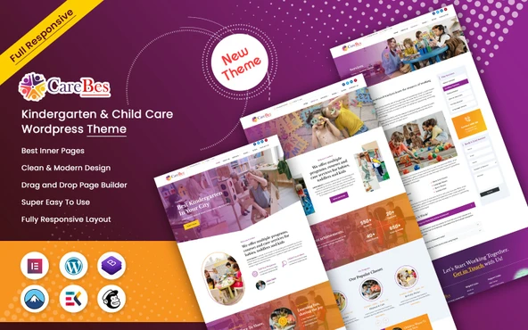 Carebes - Kindergarten & Child Care Wordpress Teması
