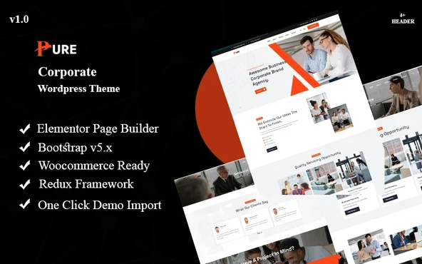 Pure - Corporate Wordpress Teması