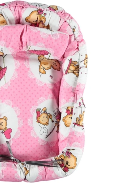 Yumuşak Dolgulu Babynest Anne Yanı Bebek Yatağı Bebek Uyku Yatağı - 6