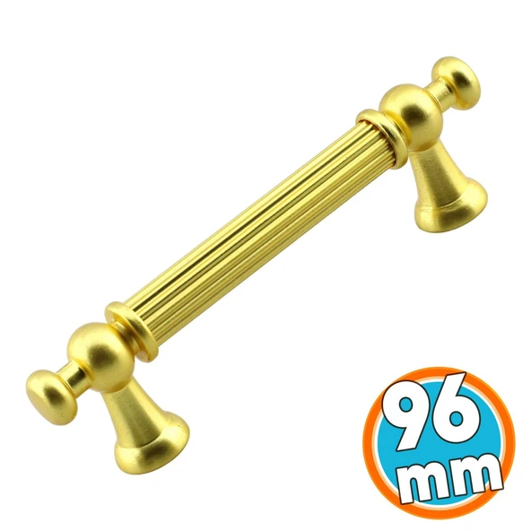Mobilya Mutfak Çekmece Dolap Dolabı Kulbu Kulpu Kulpları Kulp 96 mm 9.6 cm Mat Gold Altın