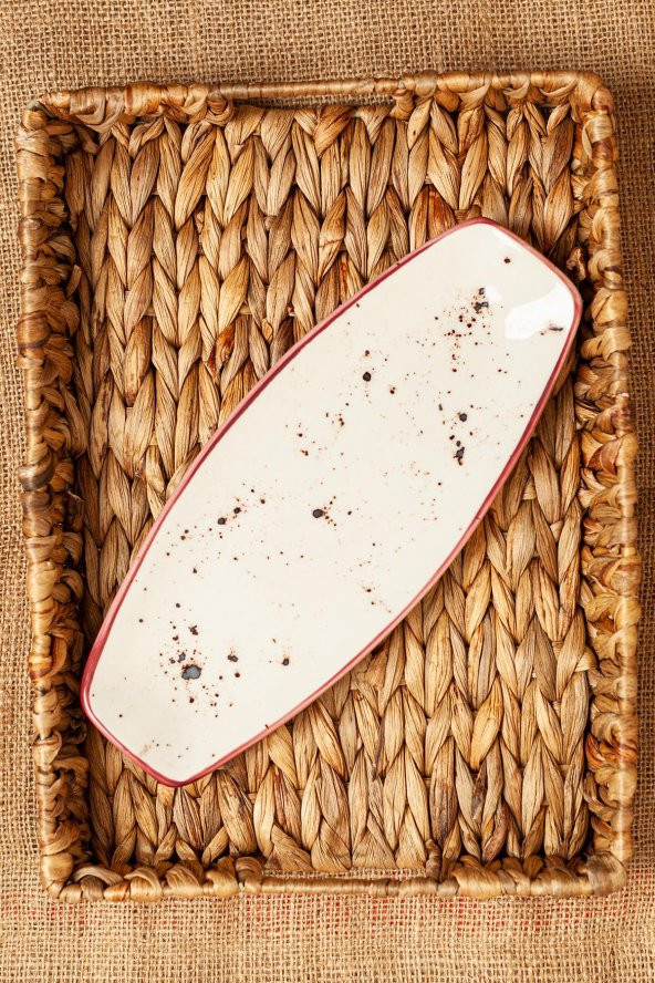 Mart Home Mix and Match Sunum Tabağı Elips- Krem