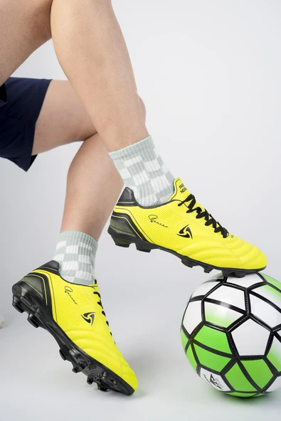 Muggo Pascal Unisex Garantili Krampon Halı Saha Futbol Spor Ayakkabı  YEŞİL 41