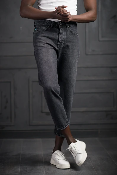 FBI Pamuklu Taş Yıkama Boyfriend (Mom Jean) Kot Pantolon - 7