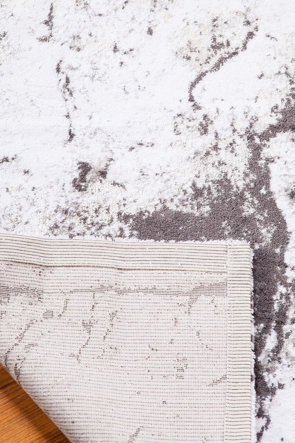 Marble Shinny Halı- Kilim 70*120 Silver - 2