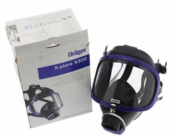 Drager X-Plore® 6300 Tam Yüz Gaz Maskesi Mavi Renk X 5 Adet - 7