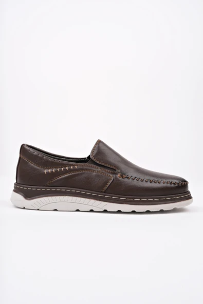 Muggo ROBBY Slip-On Bağcıksız Erkek Günlük Casual Ayakkabı  KAHVERENGİ 42