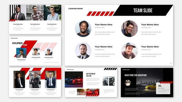DRIFT - Auto Parts Business Car Presentation Google Slides Teması - 3