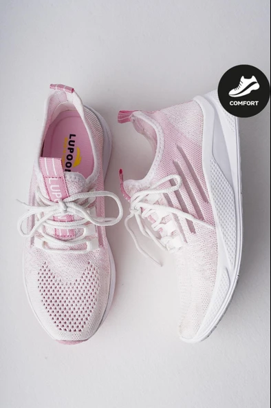 Muggo ULTRON Unisex Ortopedik Günlük Garantili Yürüyüş Koşu Sneaker Spor Ayakkabı  PUDRA 38