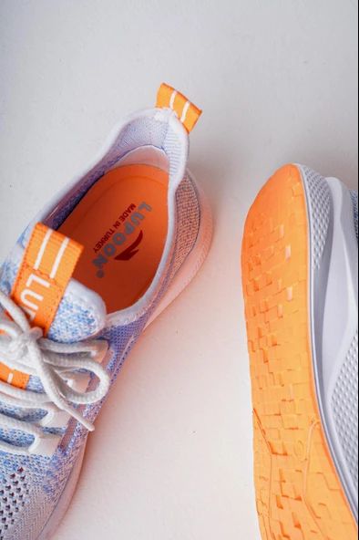 Muggo ULTRON Unisex Ortopedik Günlük Garantili Yürüyüş Koşu Sneaker Spor Ayakkabı  MAVİ 41 - 4