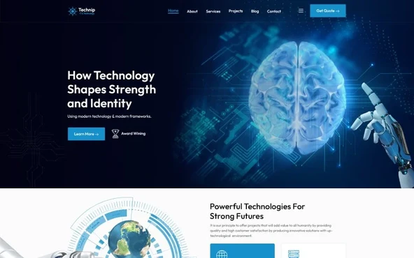 Technip – Technology & IT Solution HTML&CSS Teması