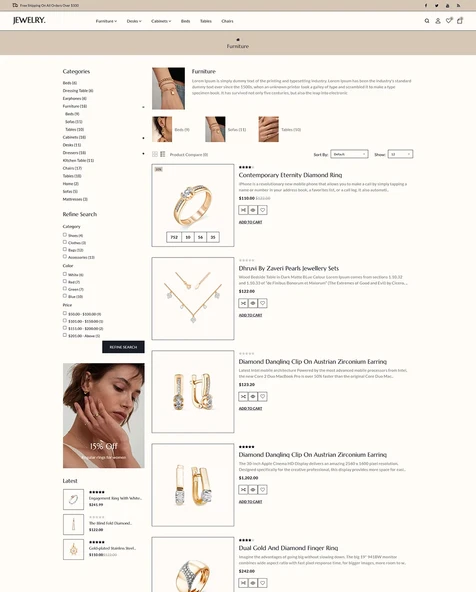 Jewelry - Jewelery And Accessories OpenCard Teması - 6