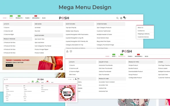 Posh - Fashion Magento Teması - 2