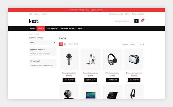 Next – Electronics Magento Teması - 2