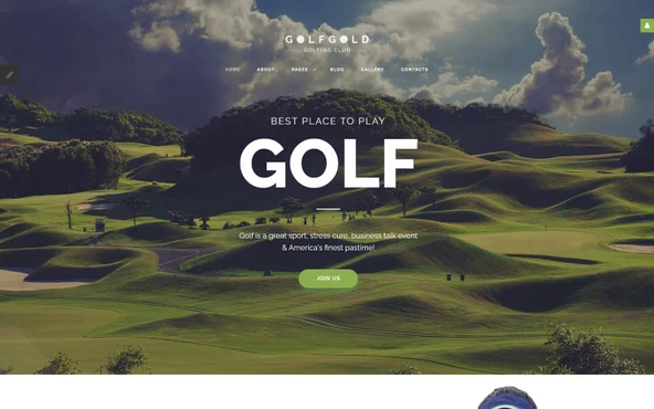 Golf Gold - Golfing Club Joomla Teması