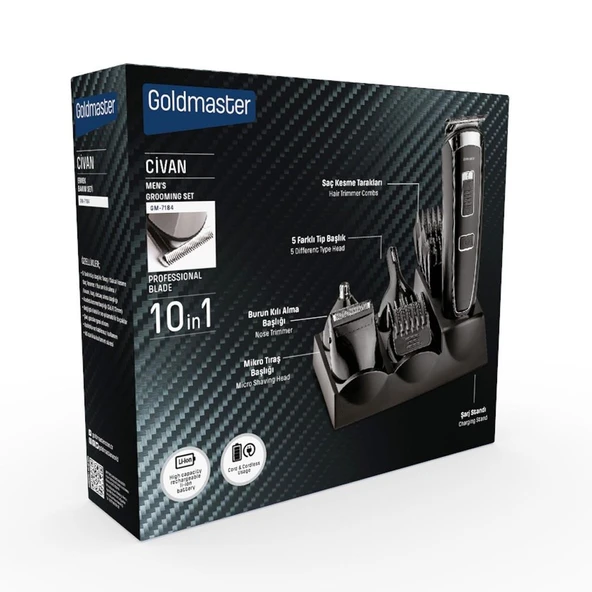 GOLDMASTER GM-7184 CIVAN ERKEK BAKIM SETİ - 6