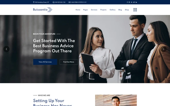 Buissantio - Business & Corporate Joomla Teması - 3