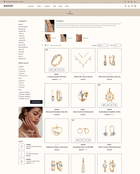 Jewelry - Jewelery And Accessories OpenCard Teması - 5