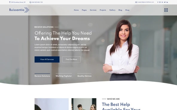 Buissantio - Business & Corporate Joomla Teması - 2