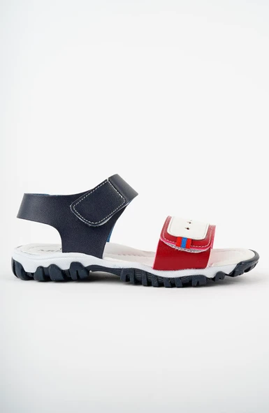 Muggo MİCKEY Garantili Günlük Ortopedik Hafif Taban Tek Bant Cırtlı Unisex Çocuk Sandalet  BEYAZ 30 - 2
