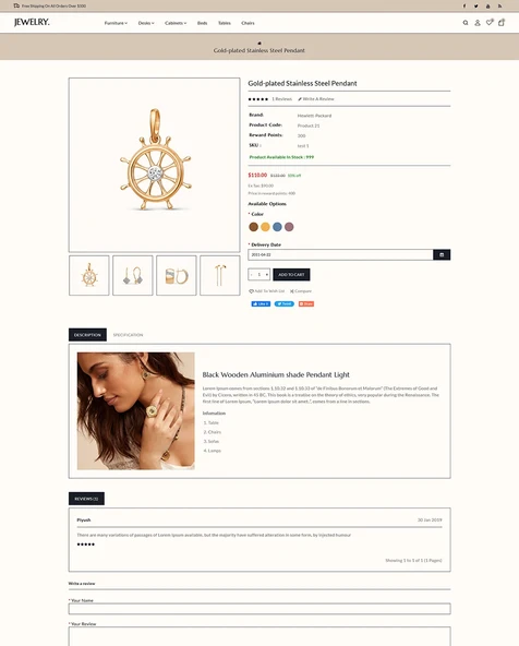 Jewelry - Jewelery And Accessories OpenCard Teması - 3