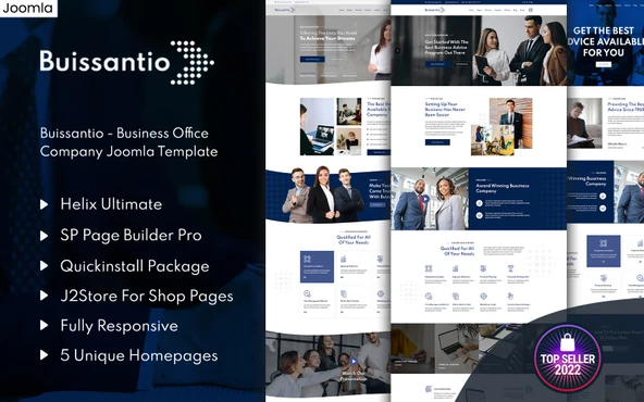 Buissantio - Business & Corporate Joomla Teması - 1