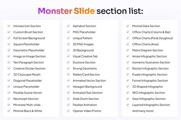 Monster Slides Premium Presentation Power Point Teması - 2