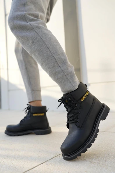Muggo CATEX Garantili Kaymaz Taban Suya Soğuğa Dayanıklı Unisex Kışlık Bot  SİYAH 39 - 8