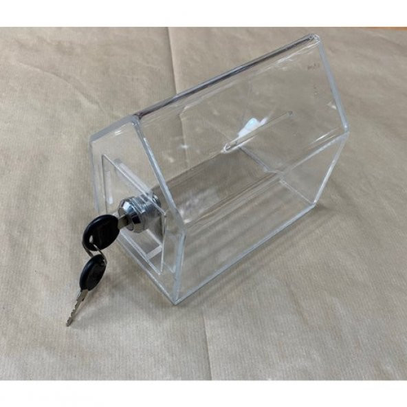 Sadaka Kutusu ve Tip Box Pleksi Metal Kilitli - 2