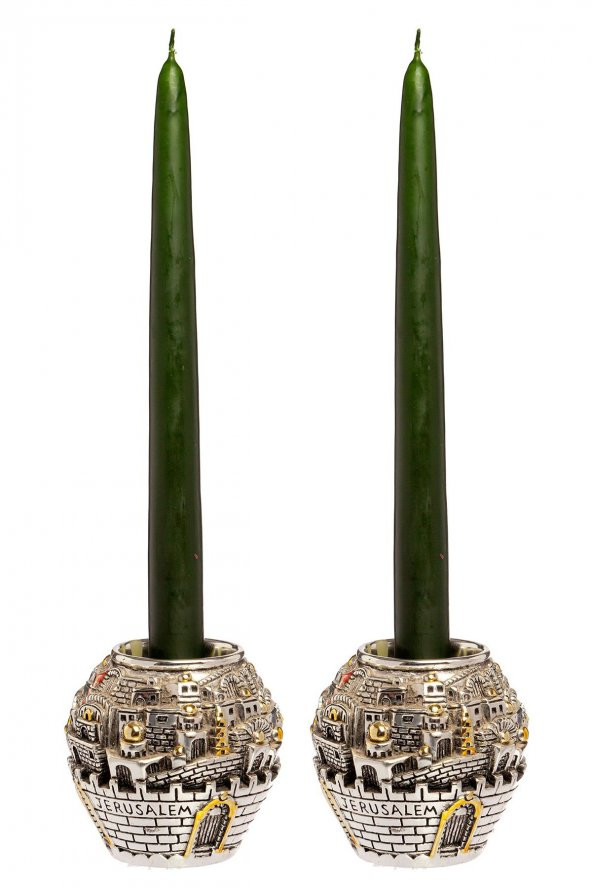 Mart Home Yeşil 2li Şamdan Mum