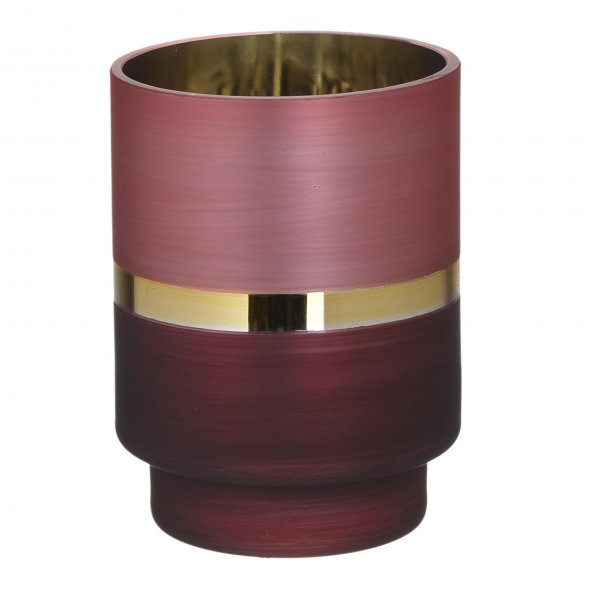 M art Classic Kadife Kırmızı Mumluk 10x13,5