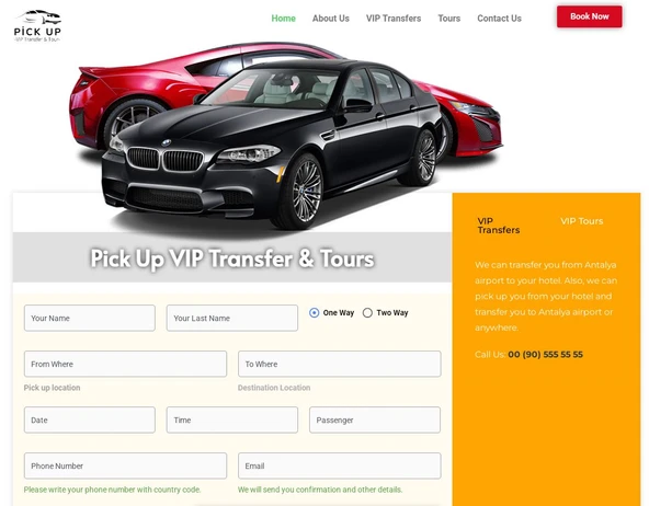 Pick Up VIP Transfer & Tour Wordpress Teması - 2
