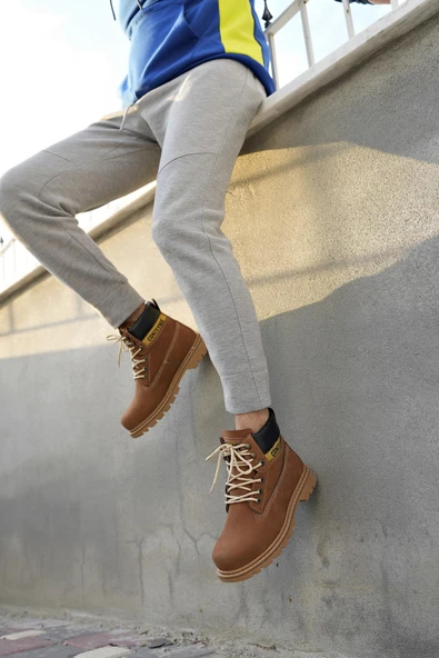 Muggo CATEX Garantili Kaymaz Taban Suya Soğuğa Dayanıklı Unisex Kışlık Bot  CAMEL 37 - 2