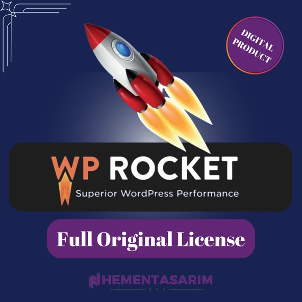 Wp Rocket PRO Wordpress Hızlandırma Eklentisi + Orijinal Lisansı