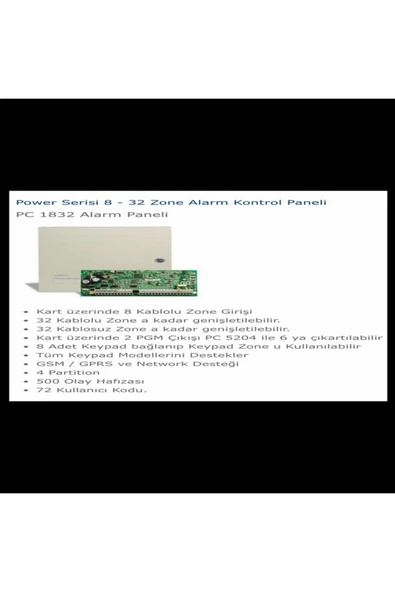 DSC Pc1832 1832 8 Bölge Alarm Paneli (Pcb Board) - 2