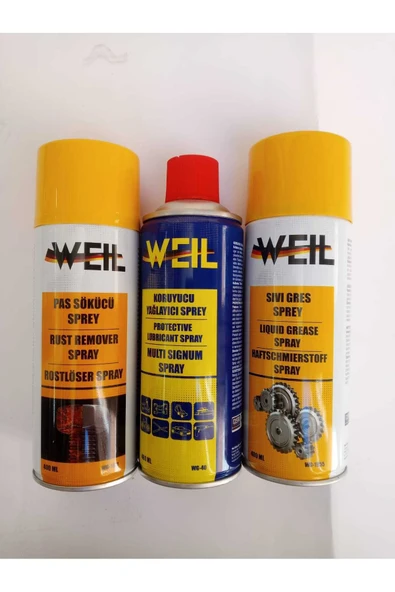 Weil WEİL 3'LÜ KORUYUCU YAĞLAYICI SPREY