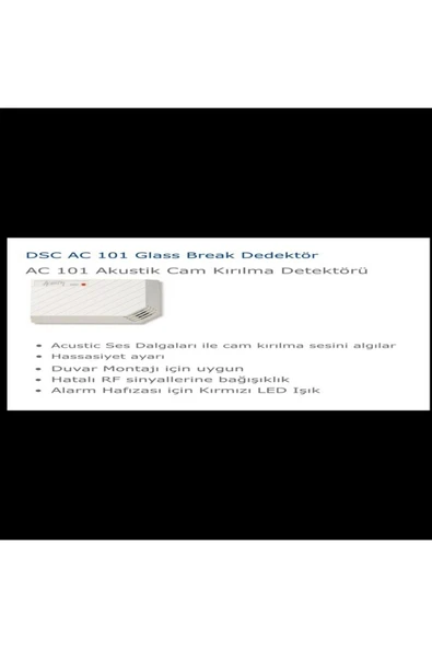 DSC AC-101 Akustik Cam Kırılma Dedektörü - 2