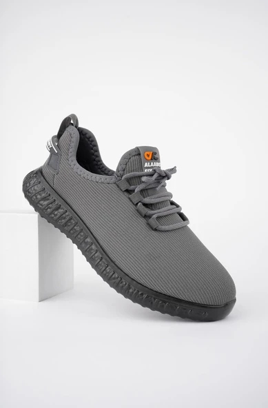 Muggo YUKON Unisex Ortopedik Günlük Garantili Yürüyüş Koşu Sneaker Spor Ayakkabı  FÜME 42 - 7