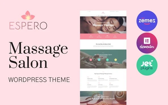 Espero - Massage Salon Wordpress Teması - 1