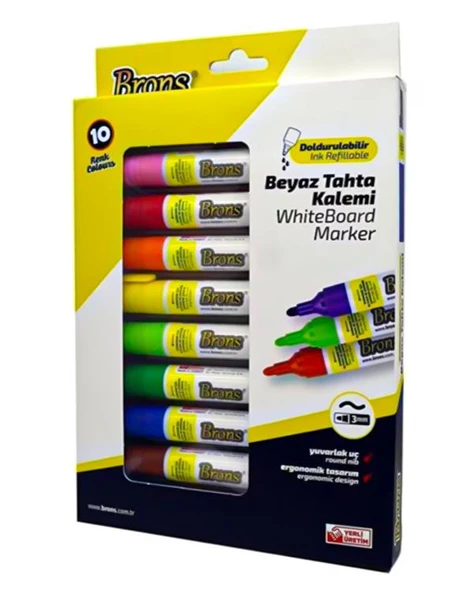 Brons Doldurulabilir Tahta Kalemi 10lu Set BR9511