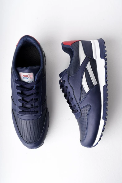 Muggo MGPARKER Unisex Günlük Garantili Yürüyüş Koşu Sneaker Spor Ayakkabı  LACİVERT 37 - 5