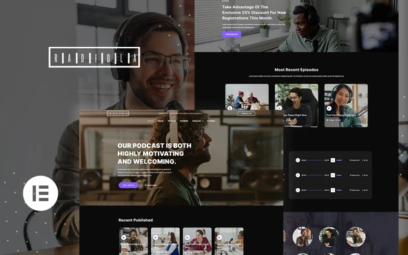 Radiola - Radio Station & Podcaster Wordpress Teması