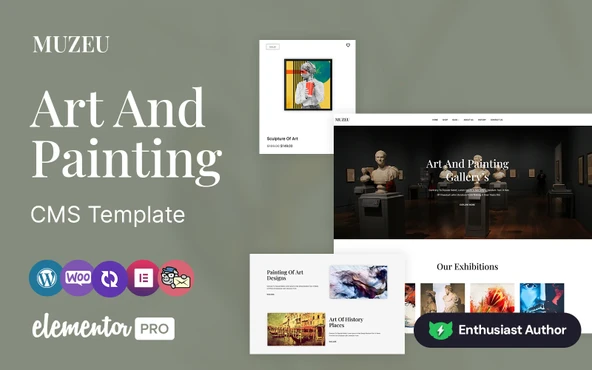 MUZUE - Art and Sculpture Gallery Wordpress Teması