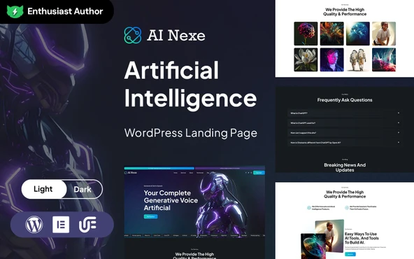 Ainexe - Artificial Intelligence Wordpress Teması - 1