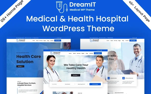 DreamIT - Medical & Health Care Wordpress Teması - 1