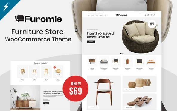 Furomie - Home Decor and Furniture WooCommerce Teması - 1